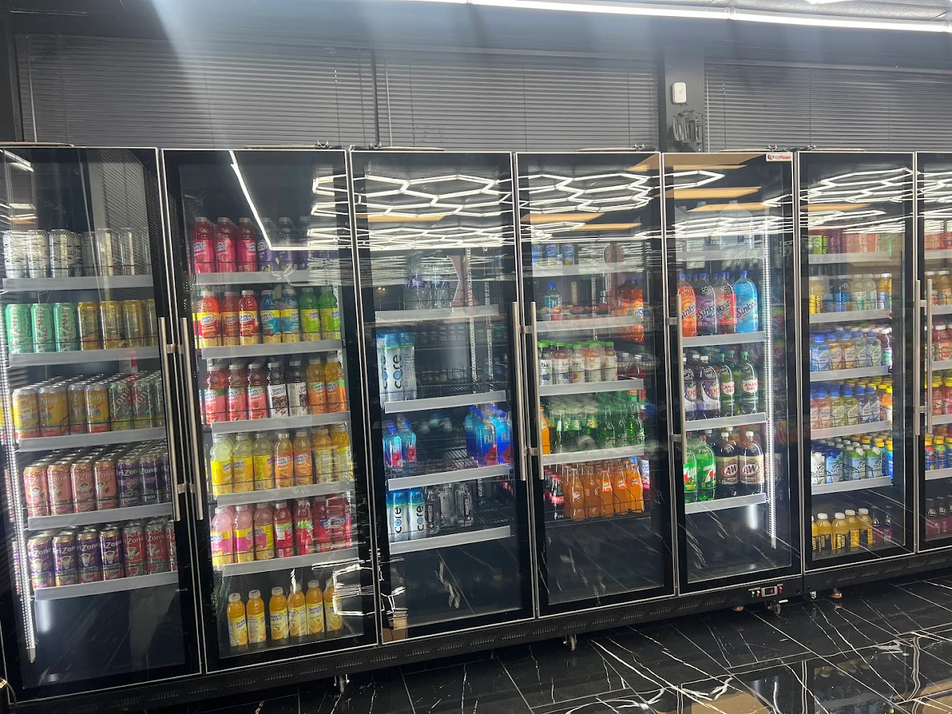 Cold drinks and beverages at Q Smoke Shop Hampton VA